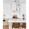 Z-Lite Chloe Chandelier, 3-Light, 20 In.W x 9.5 In.H, Matte Black/Clear 490P10-3R-MB - alternate 6